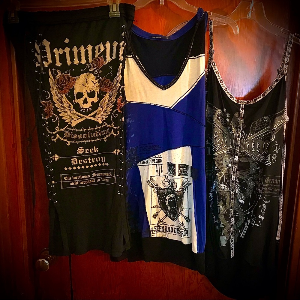 Salvage & PrimEvil Tops / Tunics Bundle - Size Small